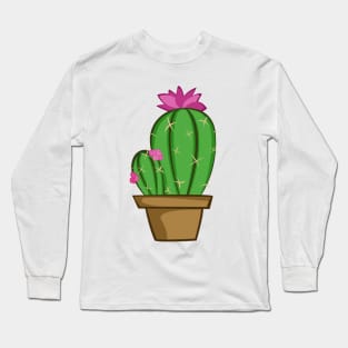 Cactus Cartoon Long Sleeve T-Shirt